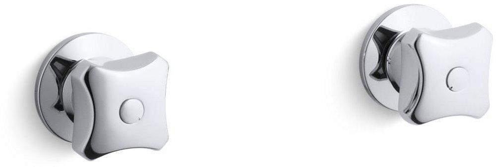 KOHLER Polished Chrome 2 Handle Wall-Mount Valve 