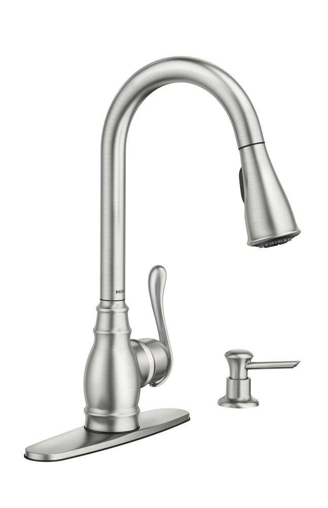 Moen Spot Resist&trade; Stainless Pull Down Kitchen Faucet 