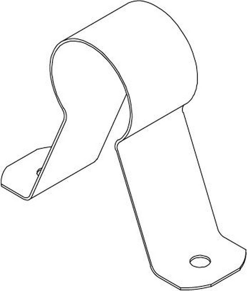 PHD Manufacturing Carbon Steel Pre-galvanized Stand Off Pipe Strap 