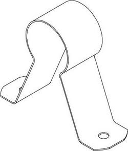 1 in. Pregalvanized Carbon Steel CPVC 2-Hole Stand Off Pipe Strap