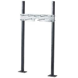 Floor Mount Single Plate Water Cooler Carrier in Polished Chrome