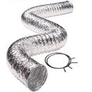 Deflecto Silver 5 ft. Silver Flexible Air Duct 