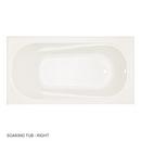 59-3/4 x 32 in. Soaker Alcove Bathtub with Right Drain in Biscuit