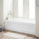 60 in. x 32 in. Soaker Alcove Bathtub with Left Drain in White