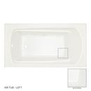 60 x 32 in. Soaker Alcove Bathtub with Left Drain in Biscuit