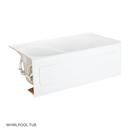 Signature Hardware White 59-3/4 x 32 in. Soaker Alcove Bathtub with Left Drain 