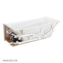 Signature Hardware White 60 x 32 in. Whirlpool Alcove Bathtub with Drain in White 