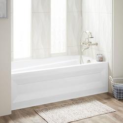 60 in. x 32 in. Soaker Alcove Bathtub with Right Drain in White