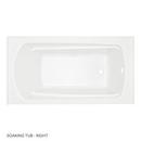 Signature Hardware White 60 x 32 in. Soaker Alcove Bathtub with Right Drain 