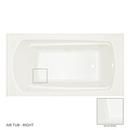 60 x 32 in. Soaker Alcove Bathtub with Right Drain in Biscuit