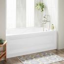 Signature Hardware White 59-3/4 x 32 in. Soaker Alcove Bathtub with Right Drain 