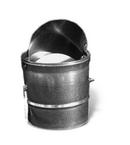 6 in. Spin Fitting Galvanized Steel with Damper