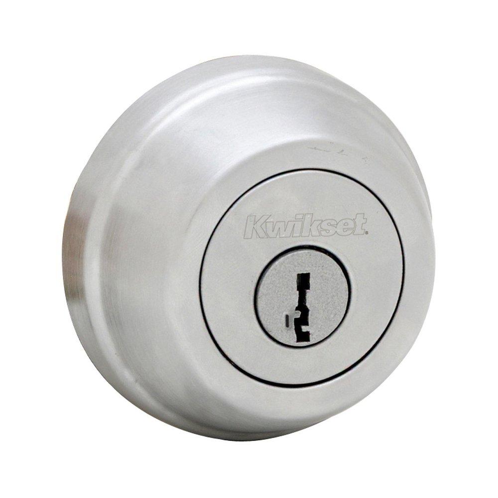 Kwikset Satin Nickel Single Cylinder Deadbolt 
