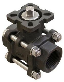 1/4 in. Carbon Steel Full Port FPT 3-Piece 1000# Ball Valve