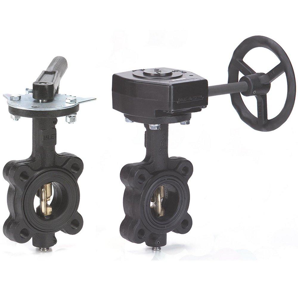Milwaukee Valve Ductile Iron Flanged EPDM Lever Operator Butterfly Valve 