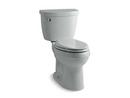1.28 gpf Elongated Two Piece Toilet with Left-Hand Trip Lever in Ice™ Grey
