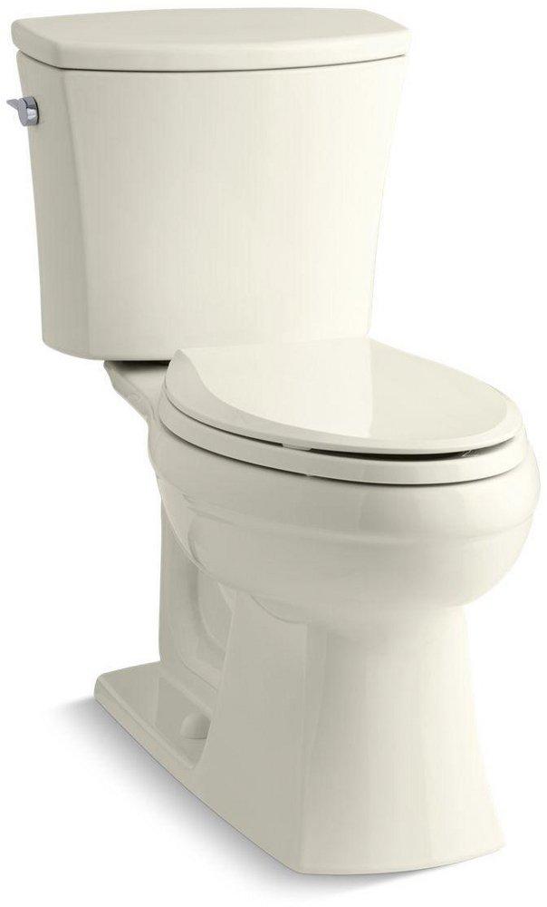 KOHLER Biscuit 1.6 gpf Elongated Floor Mount Two Piece Toilet 