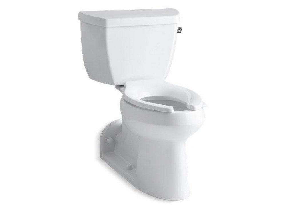 1.0 gpf Elongated Two Piece Toilet in White 