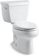KOHLER White 1.28 gpf Elongated Floor Mount Two Piece Toilet 
