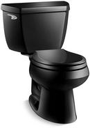 KOHLER Black Black&trade; 1.28 gpf Round Floor Mount Two Piece Toilet 