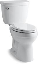 KOHLER White 1.6 gpf Elongated Floor Mount Two Piece Toilet 