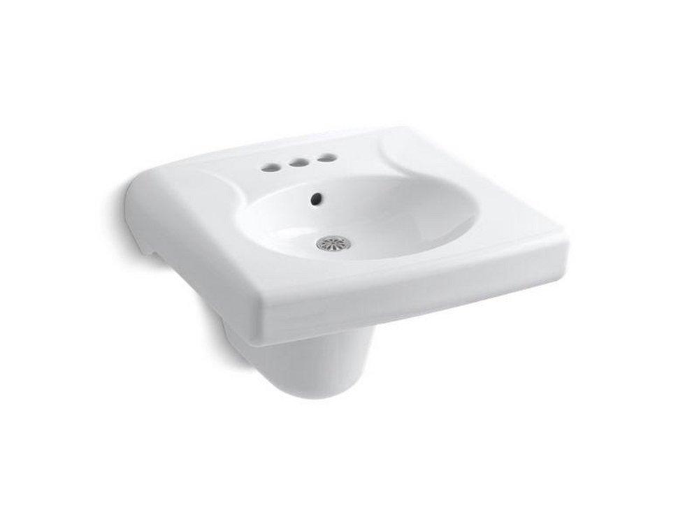 21-15/16 x 19-3/4 in. Centerset Wall Mount or Concealed Carrier Bahroom Sink in White 