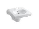 21-15/16 x 19-3/4 in. Centerset Wall Mount or Concealed Carrier Bahroom Sink in White 