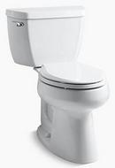 KOHLER White 1.28 gpf Elongated Floor Mount Two Piece Toilet 