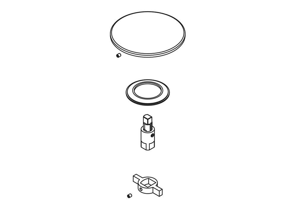 KOHLER Honed White Toe Tap Assembly 