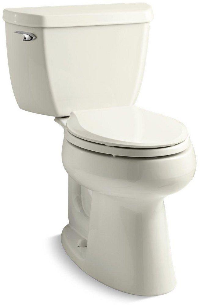 KOHLER Biscuit 1.28 gpf Elongated Floor Mount Two Piece Toilet 