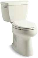 KOHLER Biscuit 1.28 gpf Elongated Floor Mount Two Piece Toilet 