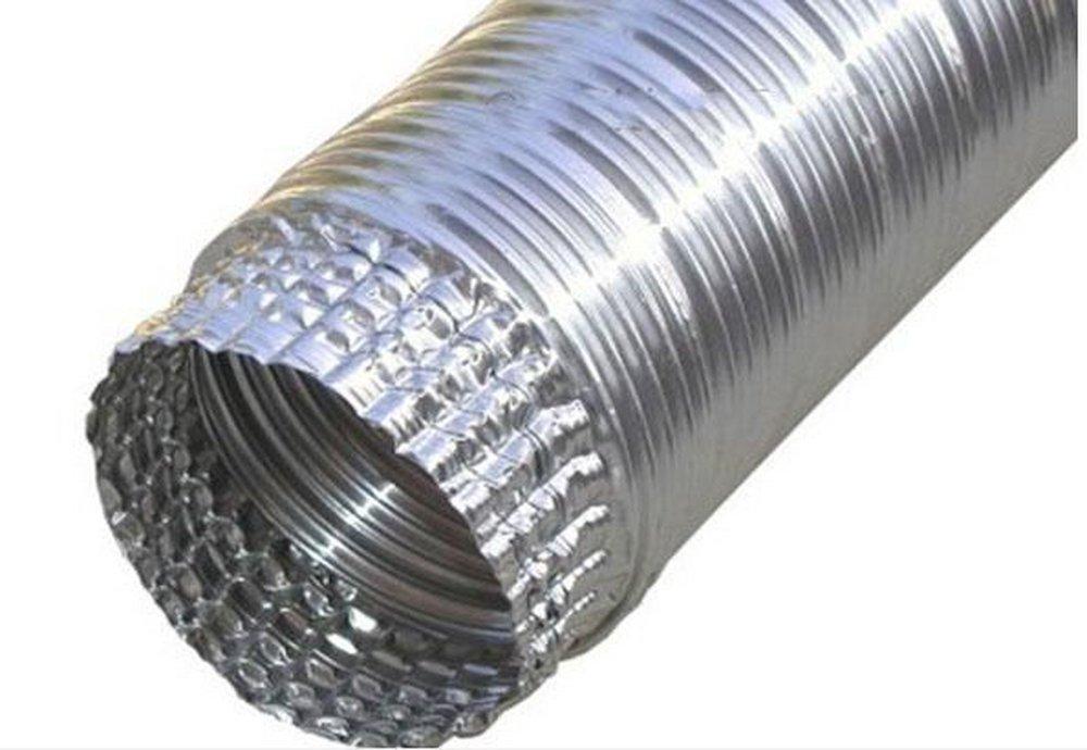 Builder's Best Silver 8 ft. Silver Uninsulated Flexible Air Duct 