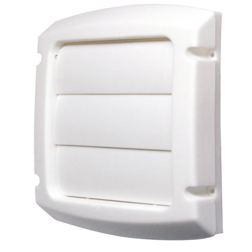 Dundas Jafine White Louvered Exhaust Cap in White 