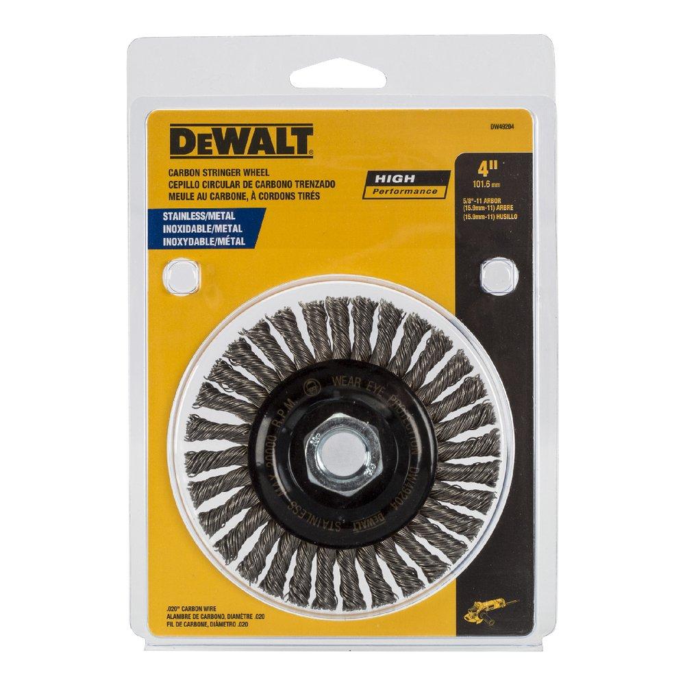 DEWALT Black Stainless Steel Silver Brazing Wire Wheel 