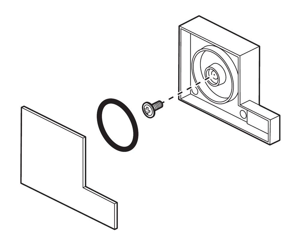 Brizo Brushed Nickel *CVR* *SIDERN TEMP CNTL HDL ASSY 