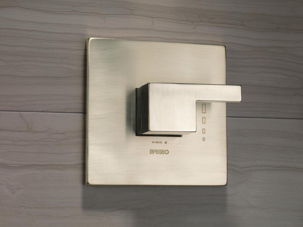 Brizo Brushed Nickel High Flow Temperature Control Trim 