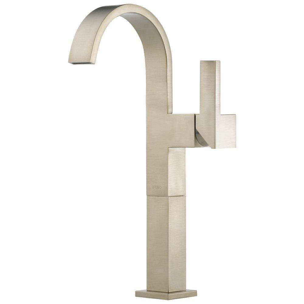 Brizo Brushed Nickel Single Handle Vessel Filler Bathroom Sink Faucet 