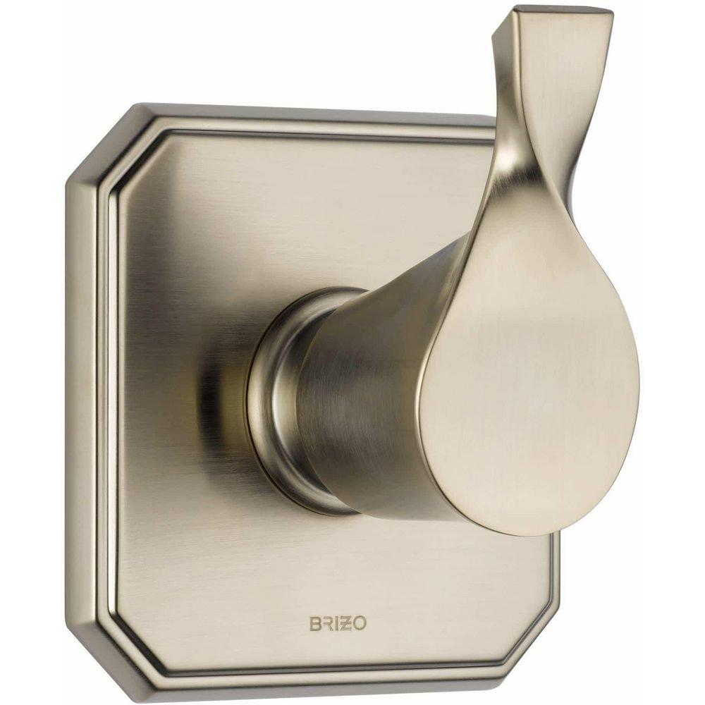 Brizo Brushed Nickel Single Handle Bathtub & Shower Faucet (Trim Only) 