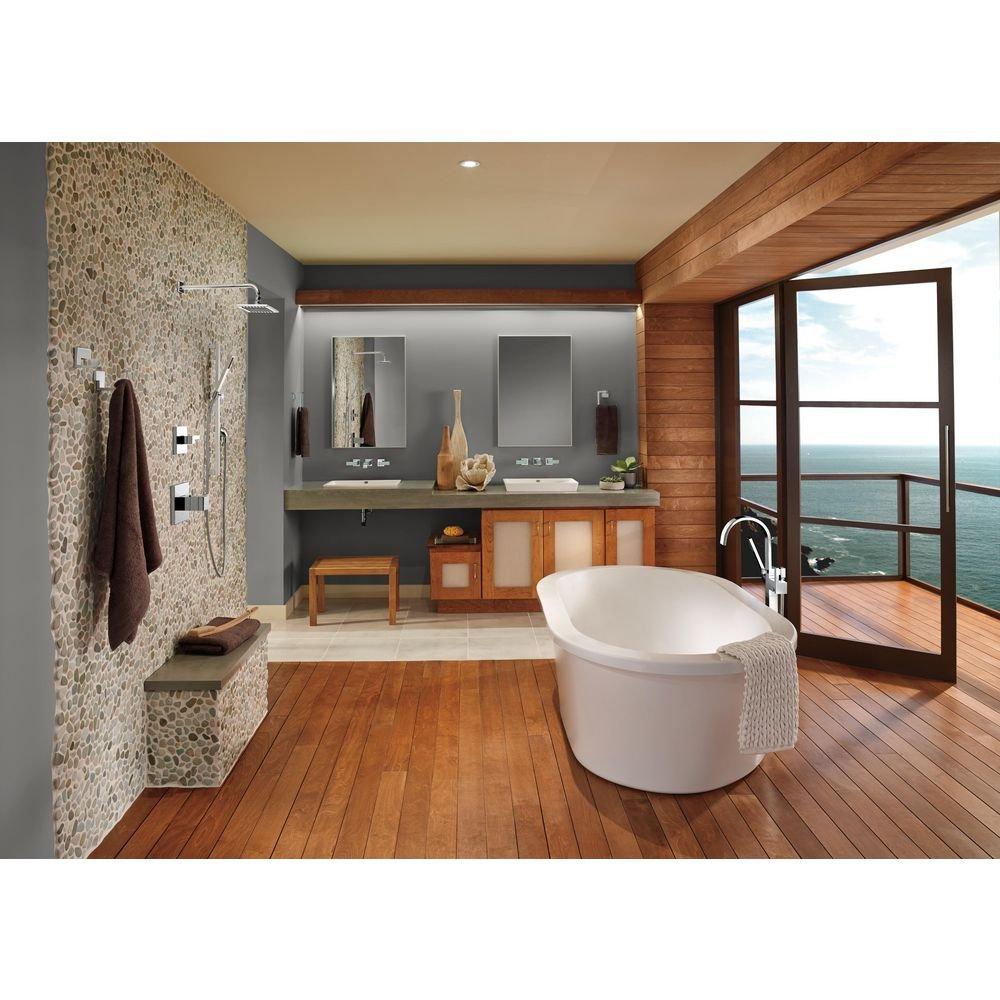 Brizo Chrome Square Open Towel Ring 