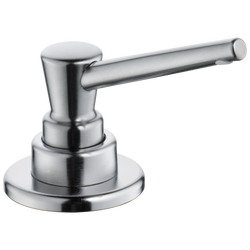 10 oz. Deck Mount Plastic Soap & Lotion Dispenser in Arctic Stainless