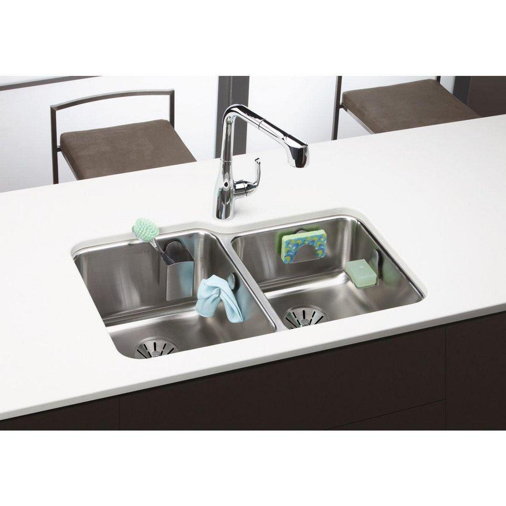 Elkay Polished Chrome Single Handle Pull Out Kitchen Faucet 