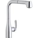 Elkay Polished Chrome Single Handle Pull Out Kitchen Faucet 