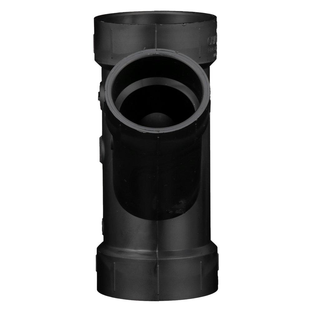 Black ABS DWV Double Wye 