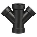 Black ABS DWV Double Wye 