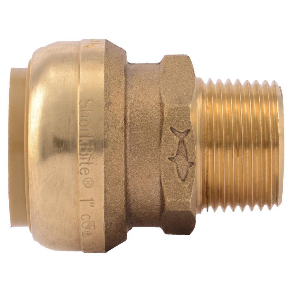 SharkBite® Push-to-Connect x MNPT Global Brass Connector 
