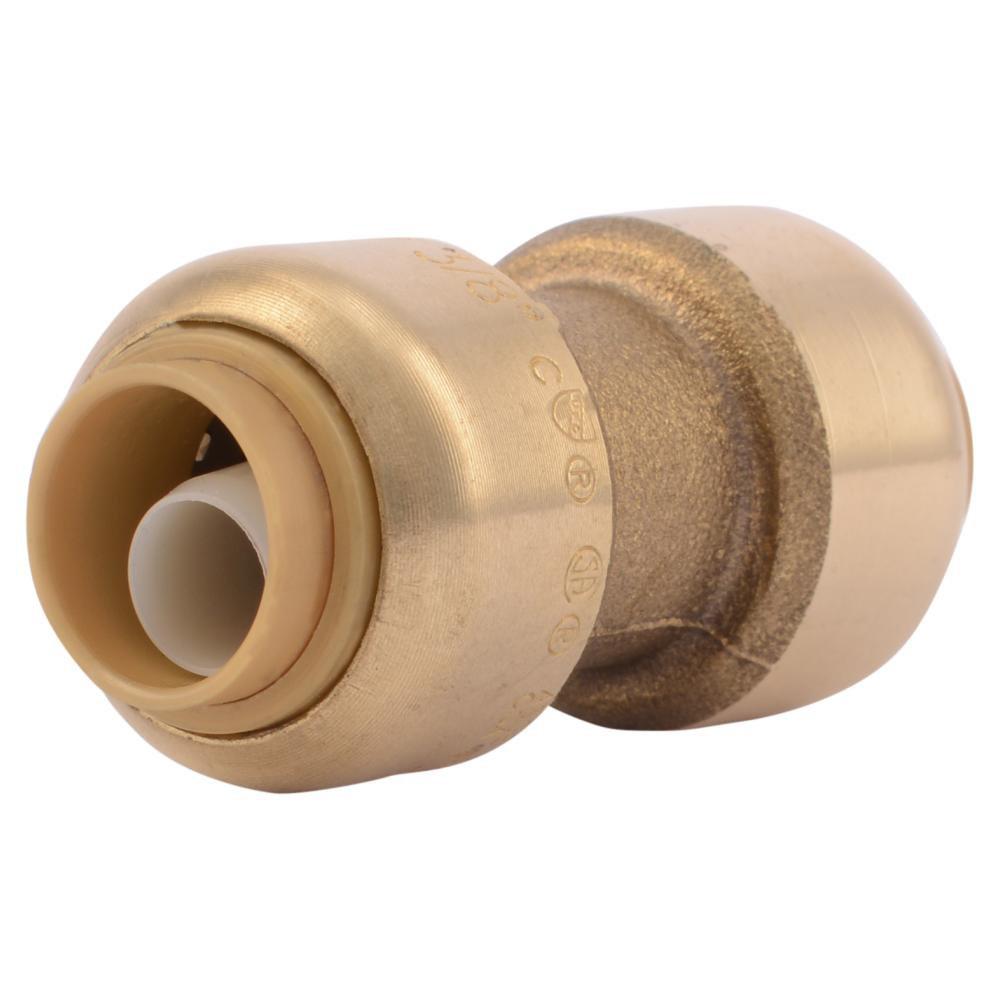 SharkBite&reg; Natural Brass Push Brass Coupling 
