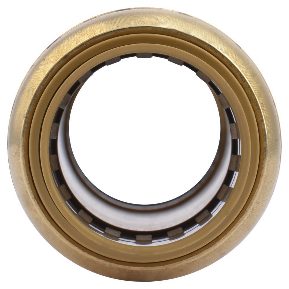 SharkBite&reg; Natural Brass Push Brass Coupling 