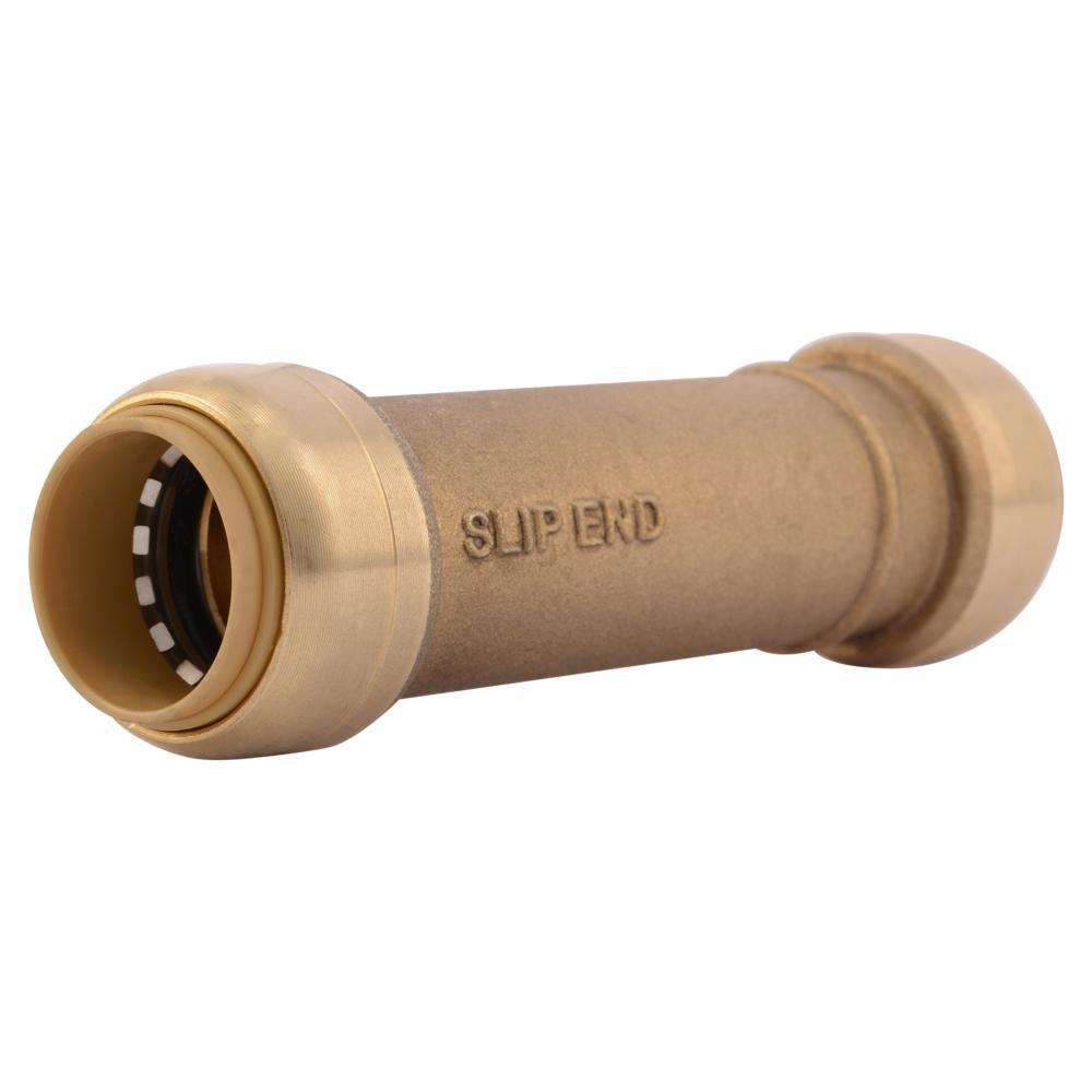 SharkBite&reg; Natural Brass Push Brass Coupling 
