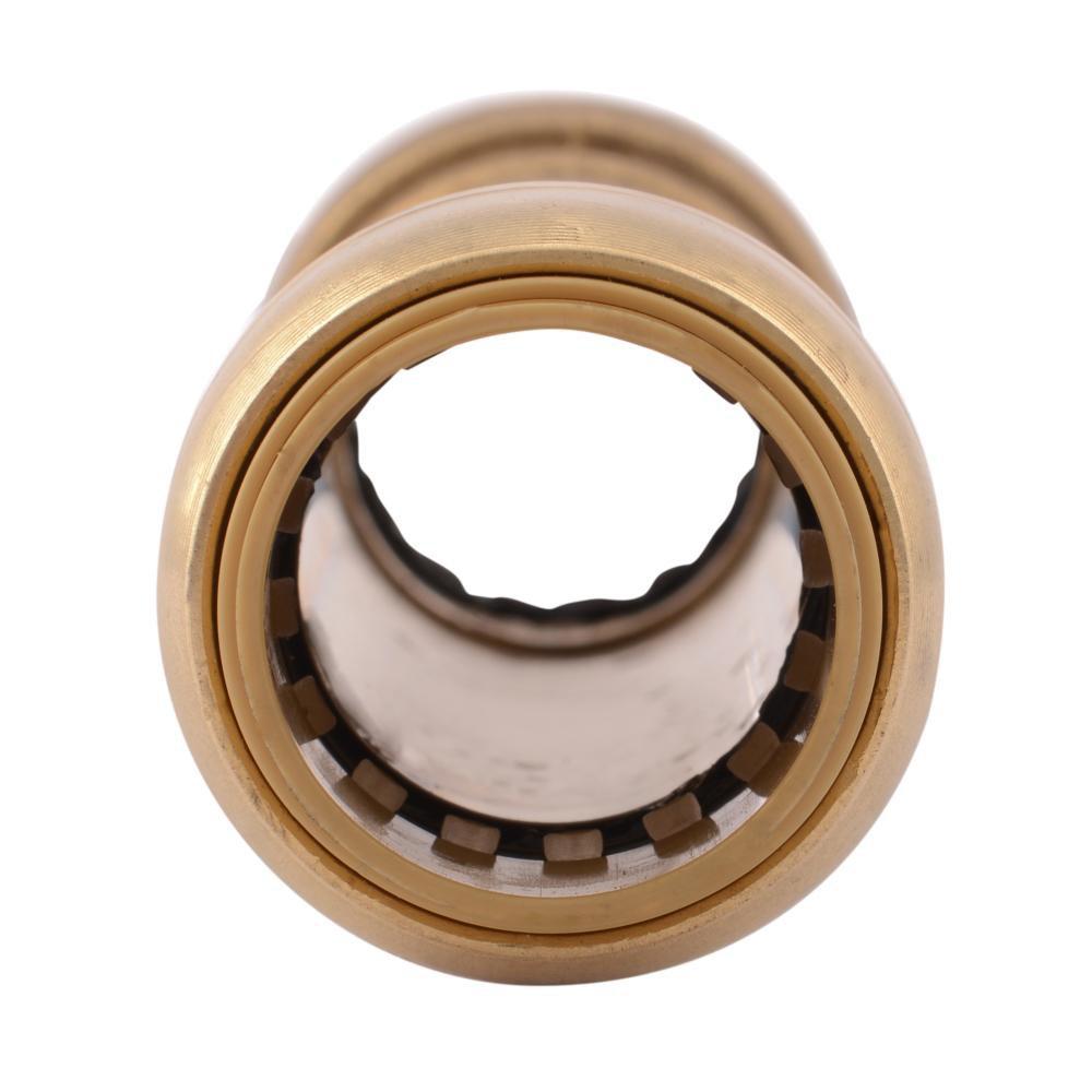 SharkBite&reg; Natural Brass Push Brass Coupling 