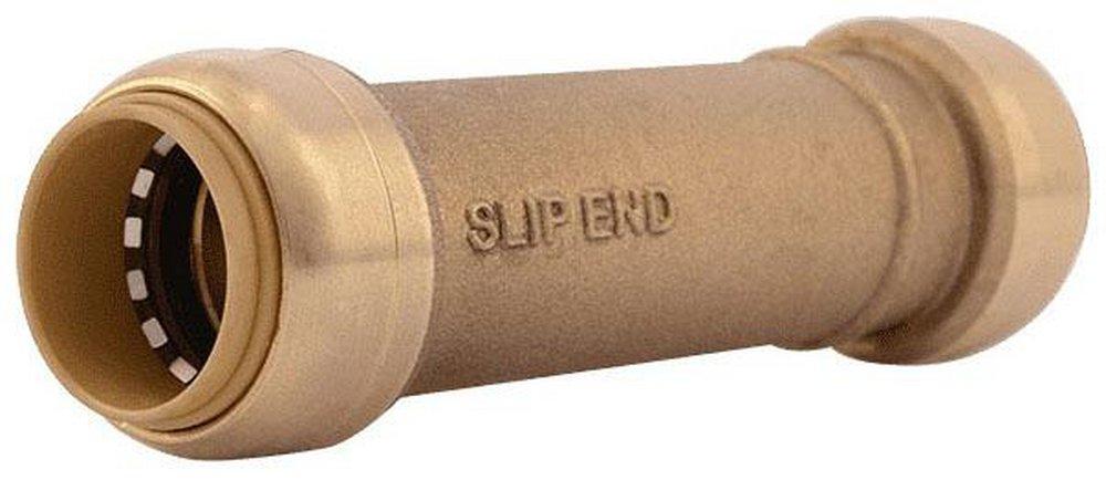 SharkBite&reg; Natural Brass Push Brass Coupling 